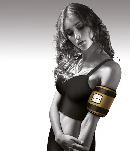 Slim sonic : ceinture minceur sur bras femme