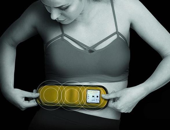 Slim sonic : femme portant ceinture minceur slim sonic